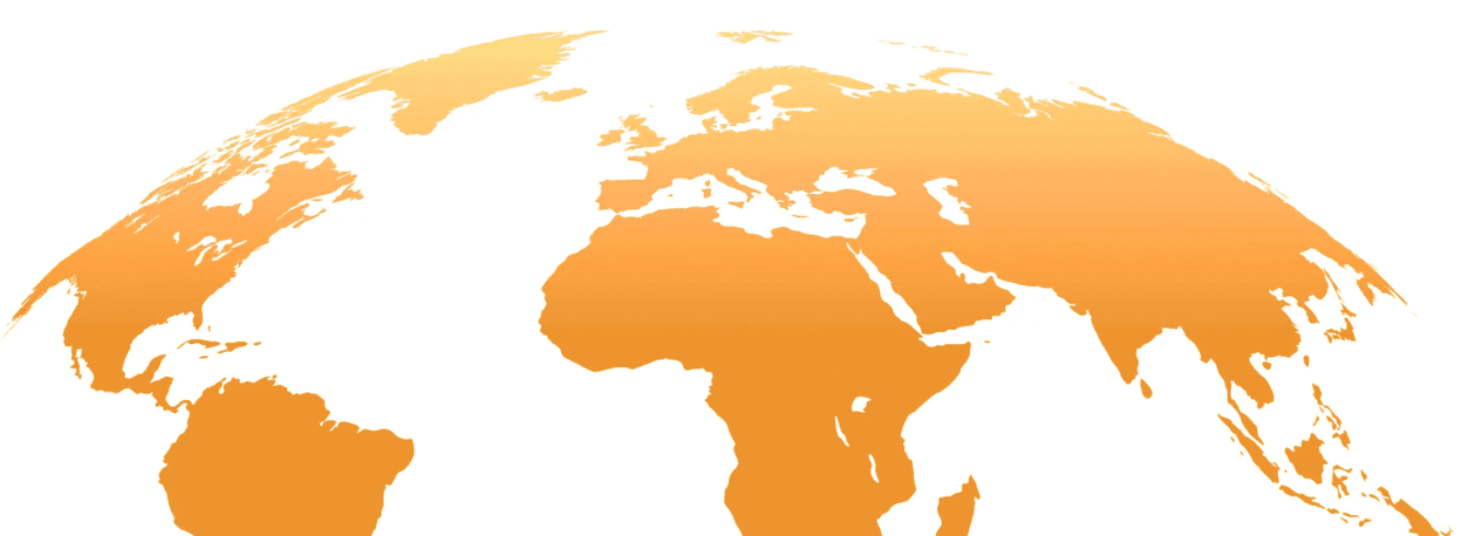 World map showing global reach